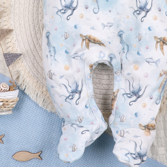 Nini Śpiochy Sea Of Joy – bawełna organiczna, dla noworodka