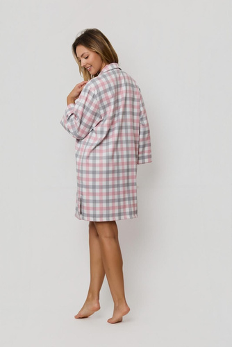 Koszula damska Stella KG80 Mefemi by Nipplex – stylowa koszula w kratę z oddychającej tkaniny, idealna dla aktywnych kobiet