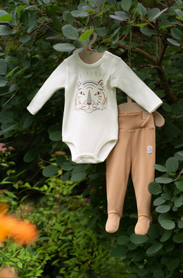 Body z długim rękawem Le Tigre Pinokio - ecru