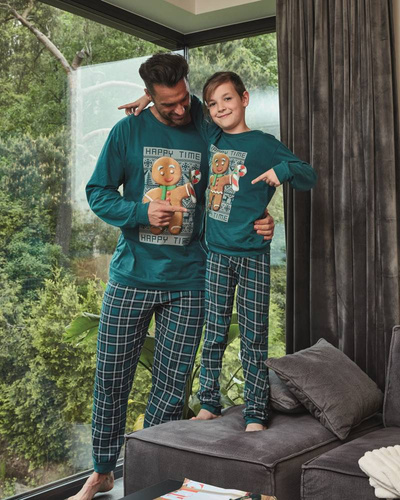 Piżama chłopięca 593/153 966/153 Cookie 4 Cornette - zielony 