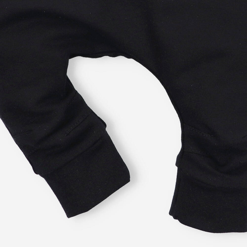 Spodnie dresowe z bawełny organicznej Panda Nini czarny 