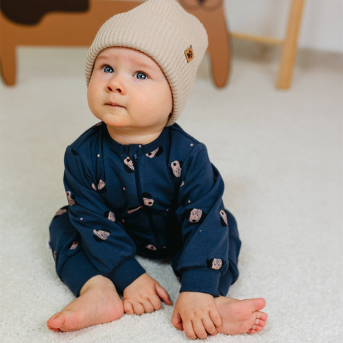 Czapka niemowlęca Puppy Playtime Eevi-  beżowa