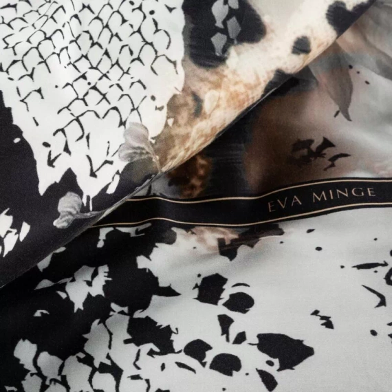 Pościel satynowa pantera Eva Minge Eva 20 Eurofirany czarny