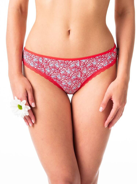 Figi damskie LPR 548 A'2 2-pak Key zielony czerwony