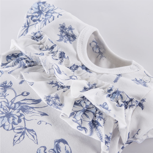 Rampers niemowlęcy Botanic Eevi - biały druk