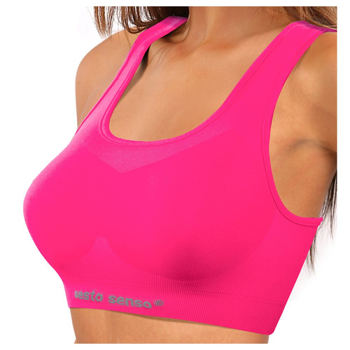 Biustonosz sportowy top CL14 Sesto Senzo różowy