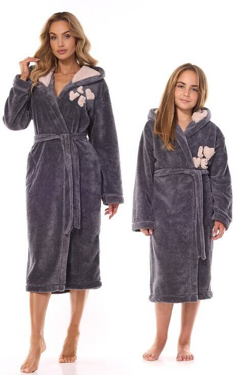 Szlafrok dziecięcy 2434 L&L- onyx