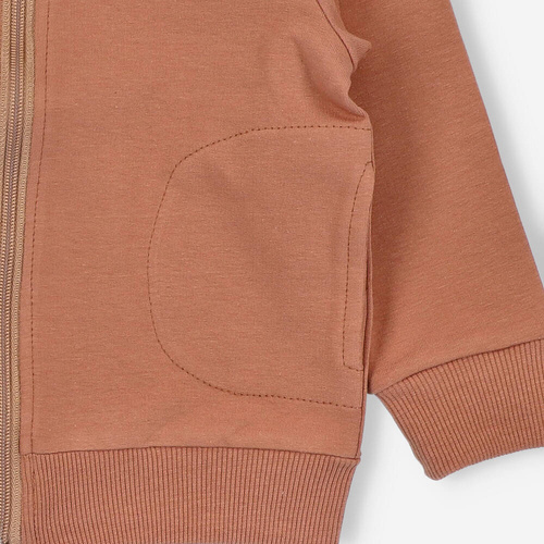 Chłopięca bluza dresowa BOB-0006 By o Baby brązowy