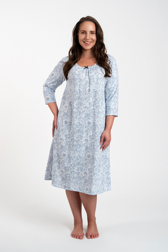 Koszula nocna damska Antonia Italian Fashion - druk niebieski 