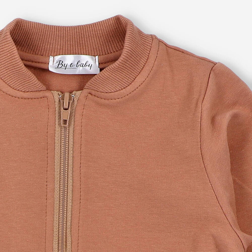 Chłopięca bluza dresowa BOB-0006 By o Baby brązowy