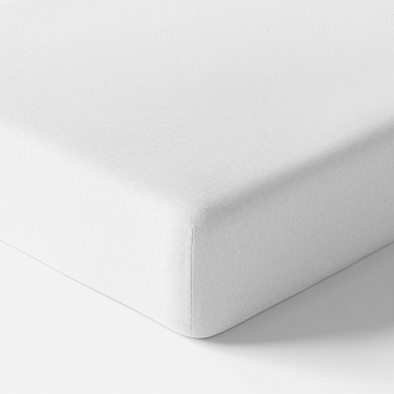 Prześcieradło dziecięce bawełniane Eevi - biały