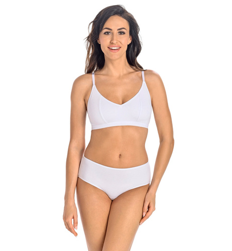 Biustonosz braletka bez fiszbin Bianca Teyli - biały