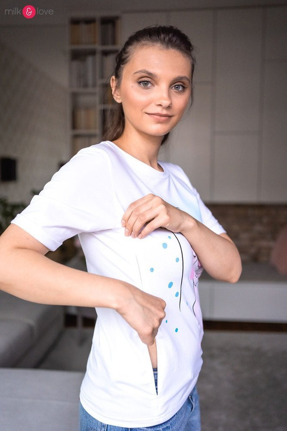 Boob bluzka do karmienia Milk&Love biały