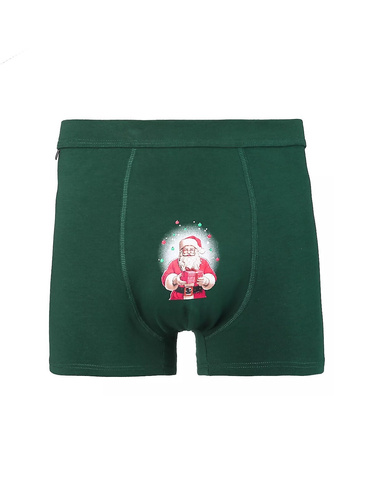 Moraj MBX600-356 – męskie bokserki świąteczne z bawełny, w opakowaniu prezentowym