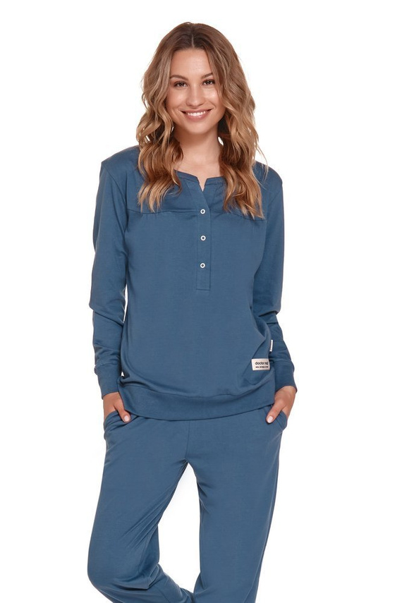 Piżama Damska 4349 Doctor Nap - deep blue