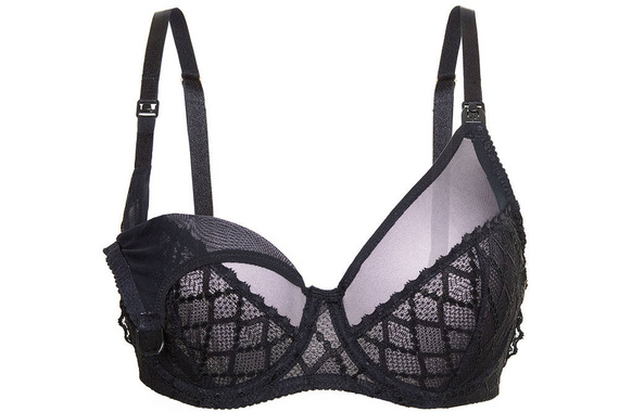 Miękki biustonosz do karmienia Huggy Soft Black Momtobe czarny