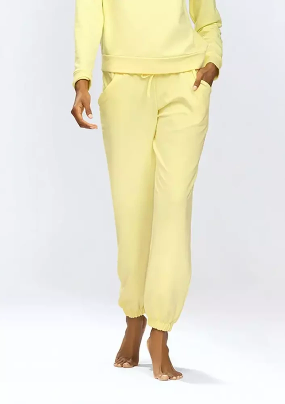 Spodnie dresowe Wenezja Dkaren żółty