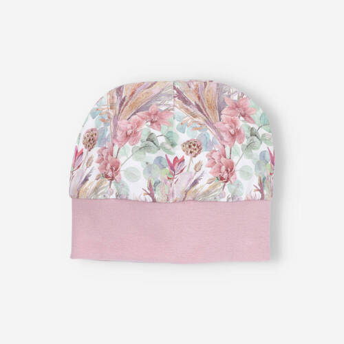 Czapka niemowlęca z bawełny organicznej Magic Flowers Nini