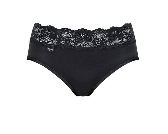 Figi Damskie Romance Midi Sloggi Go - black