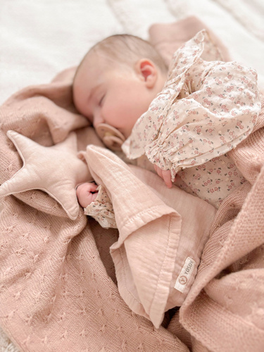 Pluszowa przytulanka Doudou Star Yosoy - pudrowy róż