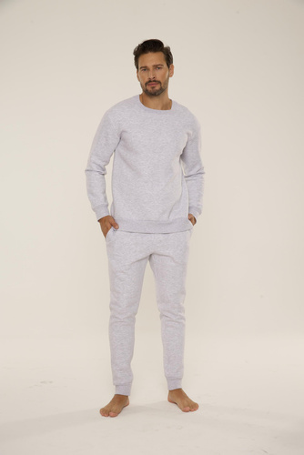 Bluza męska dresowa 813 Indigo Forex - jasny melanż