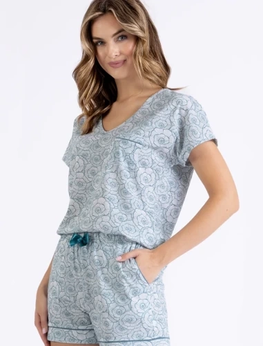 Piżama damska 1418 Sonia Leveza niebieski
