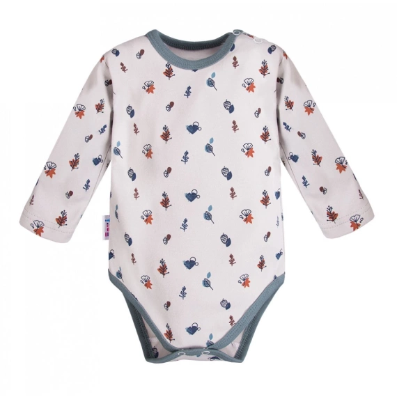 Body z długim rękawem Adventure Ewa Klucze- szary druk