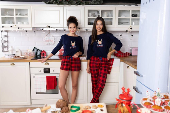 Piżama damska Lucy Sensis - granatowy