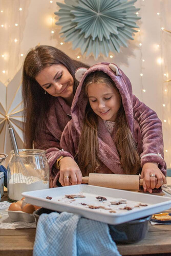 Krótki Szlafrok damski 717 Serena Forex - jagoda