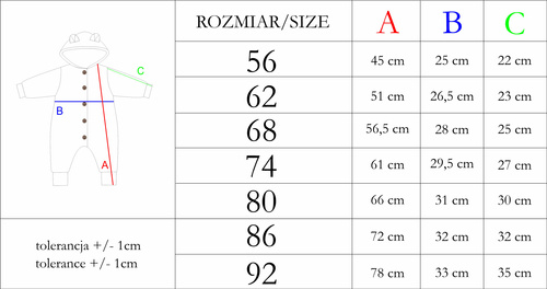 Pajacyk dresowy z podszewką 211301 Toys Nicol 