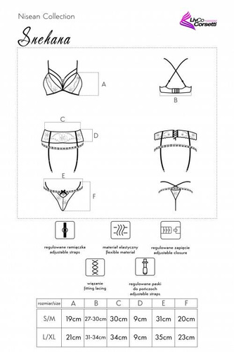 Komplet damski Snehana LC 90443 LivCo Corsetti Fashion