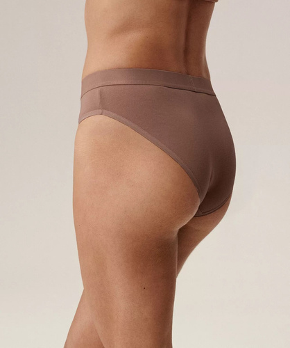 Figi damskie Atlantic Classic 3CLP-004 wino-różowy-beżowy–– 3 szt. bawełniane