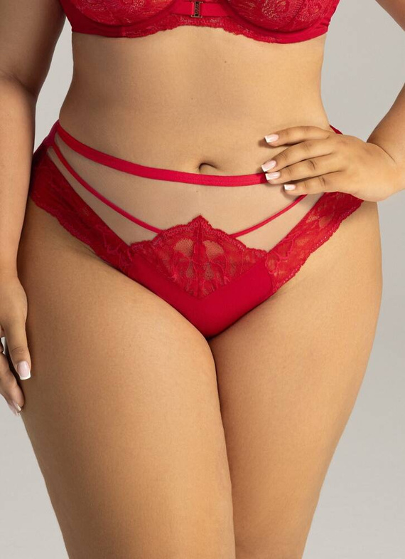 2157  Figi Damskie Brazyliany AVA czerwony