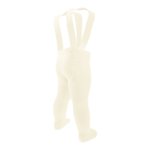 Rajstopy bambusowe z szelkami 141612 Nicol - kremowy