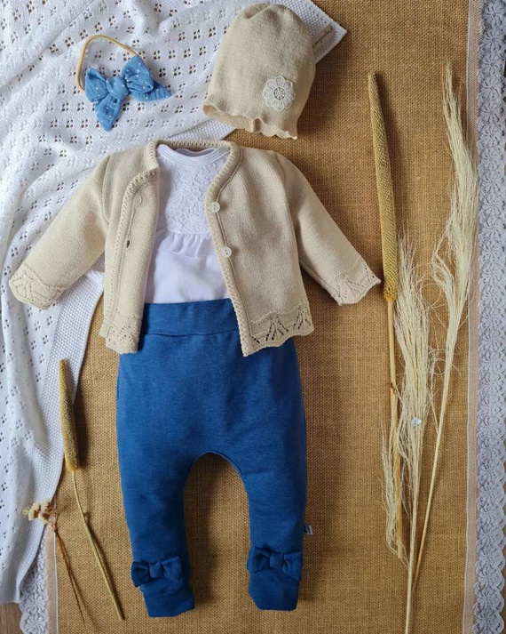 Sweterek ażurowy BSW/026 Marija - beżowy