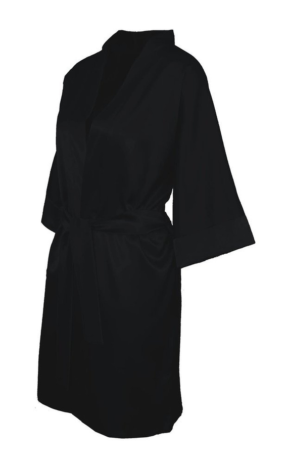 Podomka 90 Szlafrok Damski Dkaren - Czarny