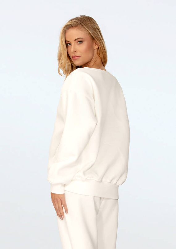 Bluza dresowa Rehema Dkaren - ecru