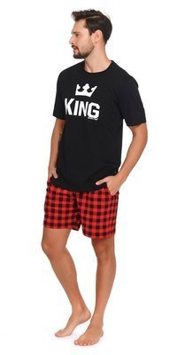 PMB.9952 Piżama Męska Doctor Nap - red