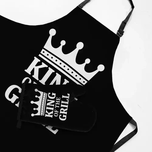 Fartuch kuchenny King of the grill Domarex czarny