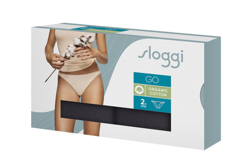 Figi Damskie mini 2pak Sloggi go- black