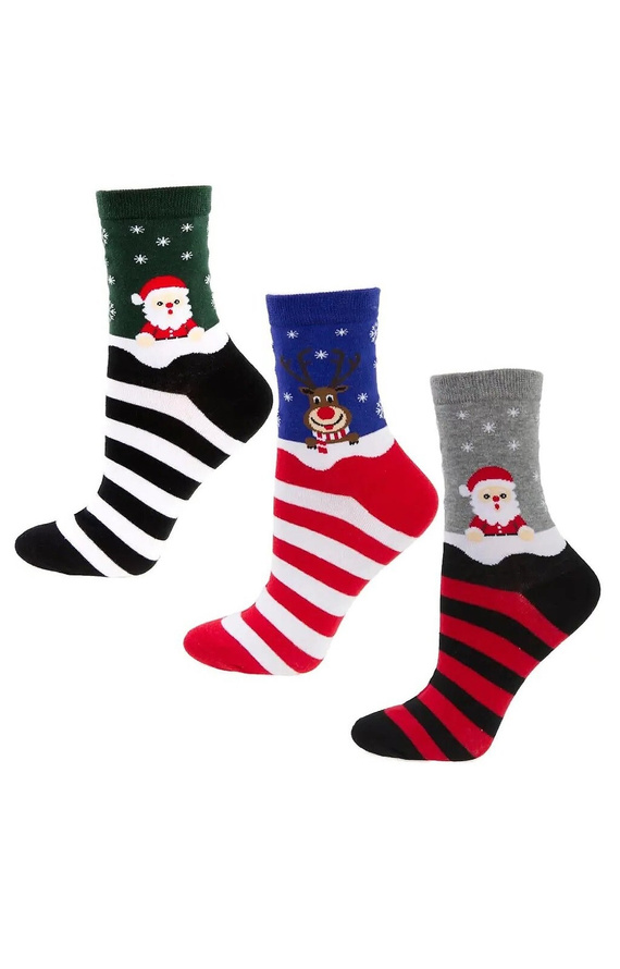 Skarpety świąteczne Moraj CSLS 450-003/3 – 3-pak w ozdobnym pudełku