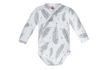 Body kopertowe z długim rękawem "WHITE ANGELO" Makoma druk