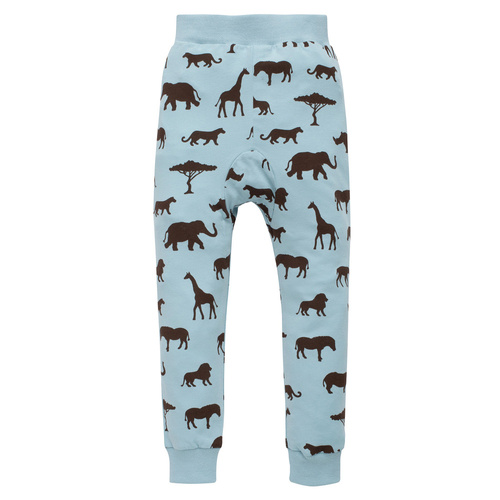 Leginsy gładkie Safari Pinokio - afryka niebieski 