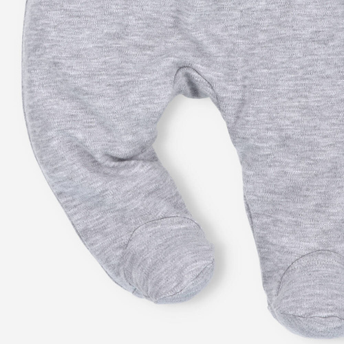 Półśpiochy z bawełny organicznej Space Tour Nini szary