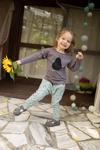 Bluzka z długim rękawem Tres Bien Pinokio - grafit 