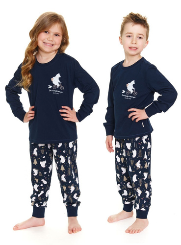 PDG.5264 "Frozen" Piżama dziecięca Unisex Doctor Nap - navy blue