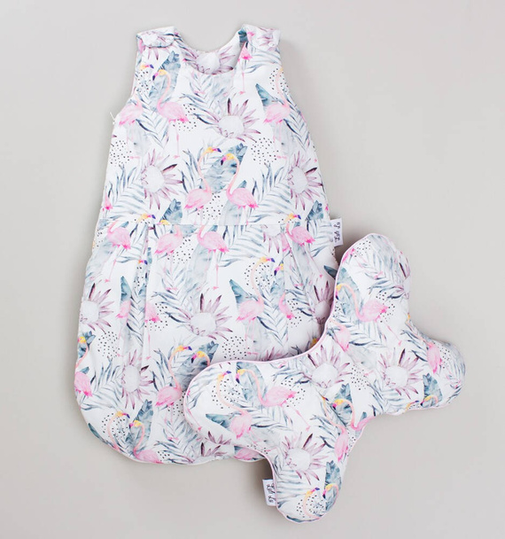 Śpiworek niemowlęcy z poduszką LUL-0036 Flamingi Luli Lu