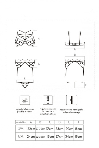 Komplet damski Soledad LivCo Corsetti Fashion