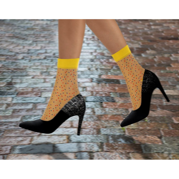 Skarpetki damskie nylonowe Sesto Senso beżowy