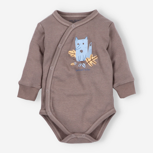 Body kopertowe z bawełny organicznej Skarby Jesieni Nini brązowy